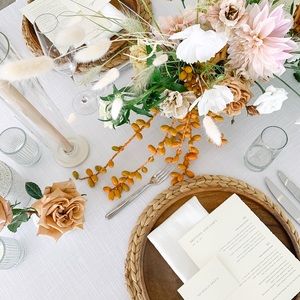 Round Braided Rattan Tablemats